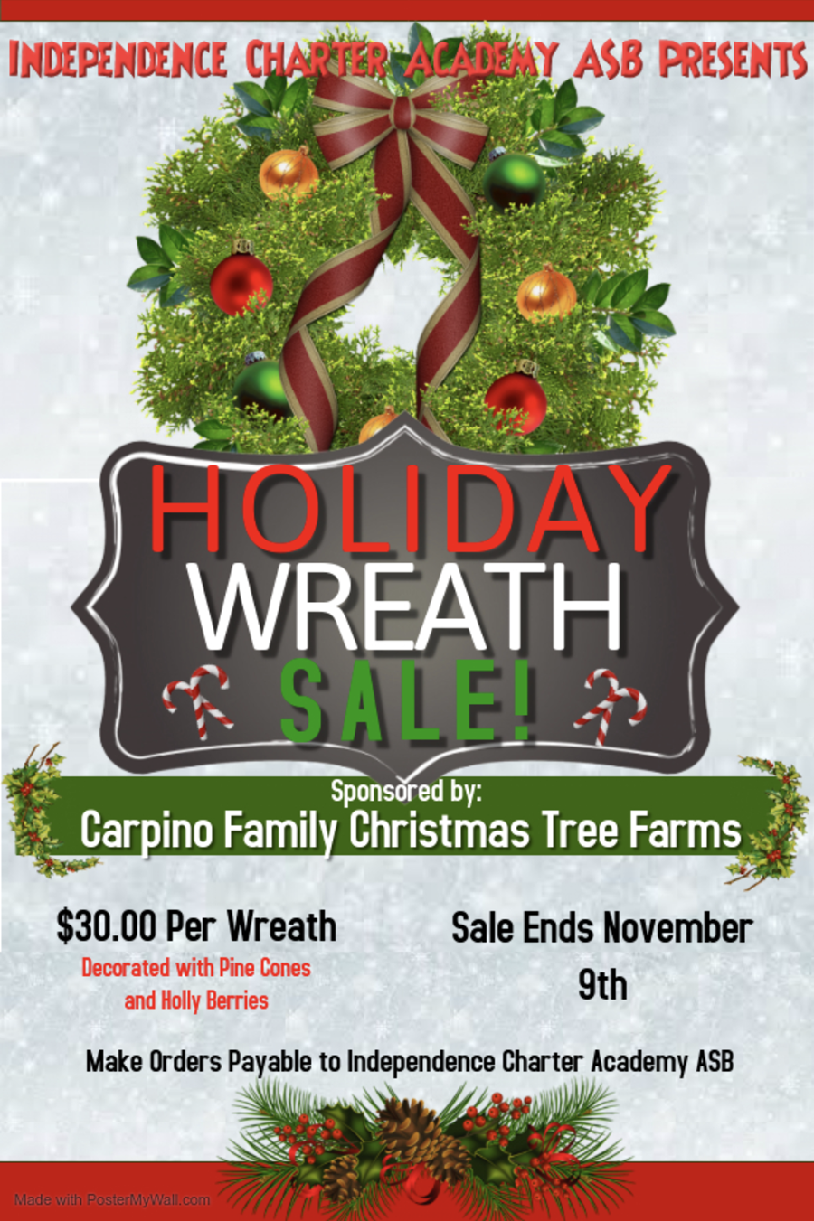 Holiday Wreath Sale 2020
